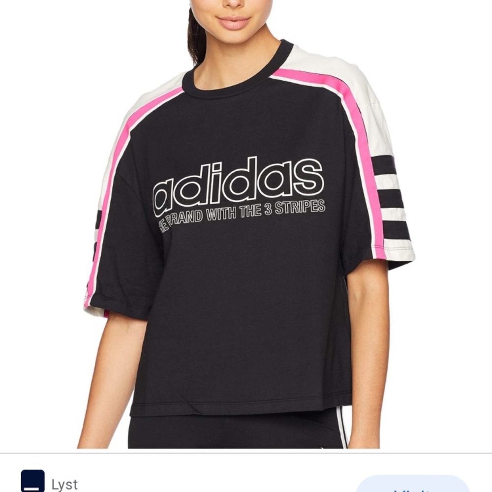 Adidas racer cropped tee